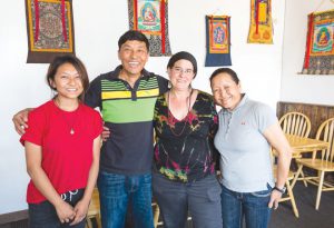 NEW BUSINESS OWNERS:  Grateful new owners of the Sherpa Café in Crested Butte, Nima, Maila, Linda Lou, and Sarki invite you to taste favorite Nepalese dishes at Third and Elk.      photo by Lydia Stern