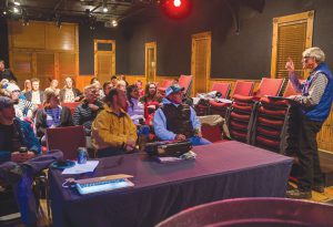 TOURISM FORECAST:  The Chamber of Commerce held a public meeting forecasting winter tourism in Crested Butte at the Mallardi Theater on Thursday, November 17.  photo by Lydia Stern